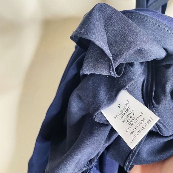 INTERMIX Navy Blue Velvet Maxi Dress - Picture 4 of 8